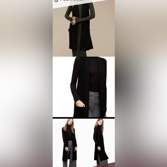 Aritzia Wilfred Dunkirk Black Sweater Vest Small - Picture 1 of 4